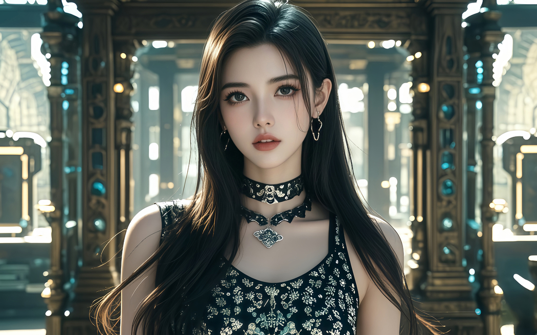 肌肤胜雪美女 2880x1800高清壁纸 免费下载