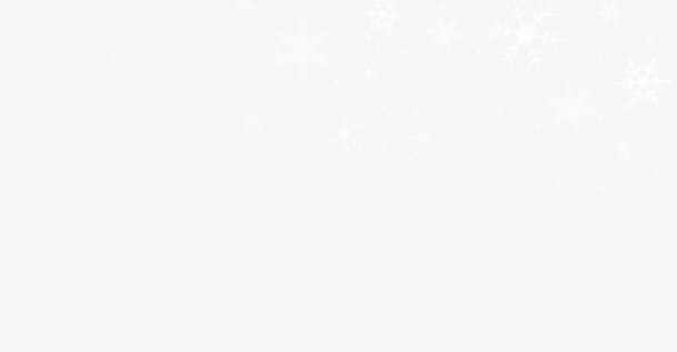 白色冰晶雪花高清PNG透明圣诞节设计素材免费下载