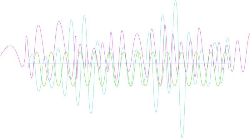 时尚彩色音乐声波手绘卡通元素高清PNG透明图片设计素材免费下载