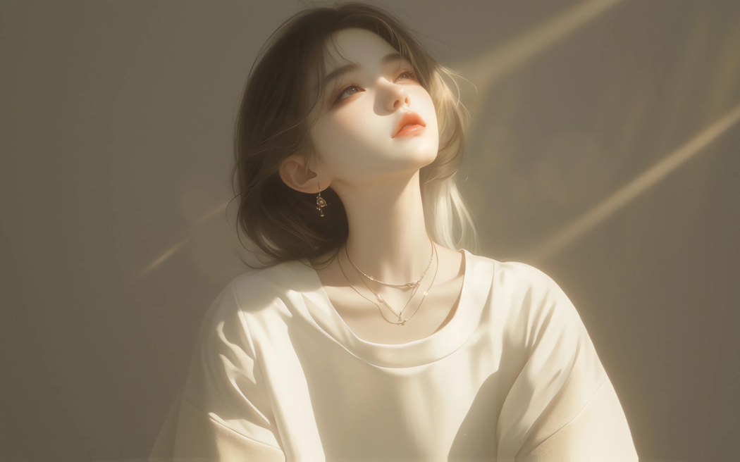 面向暧阳女孩2880x1800动漫高清壁纸免费下载