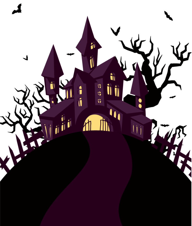 万圣节城堡高清PNG透明图片-节日元素设计素材免费下载