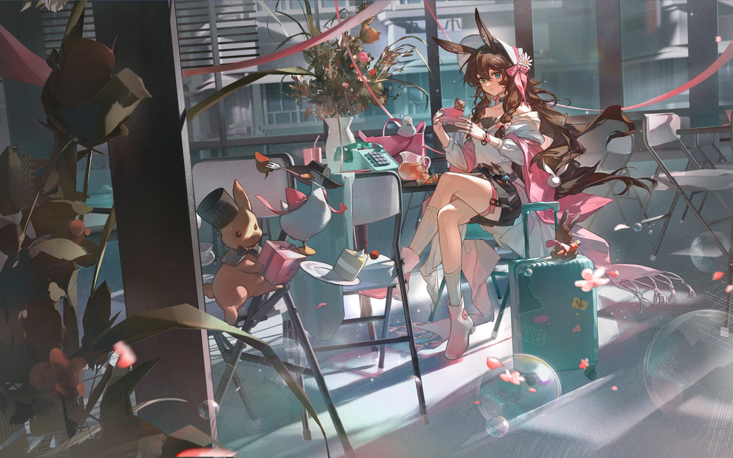 明日方舟阿米娅兔女郎高清壁纸2880x1800 免费下载适配平板笔记本