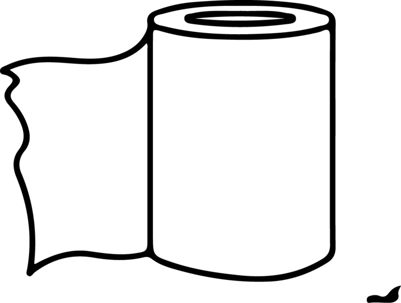 卫生纸卷纸手绘卡通元素高清PNG透明图片设计素材免费下载