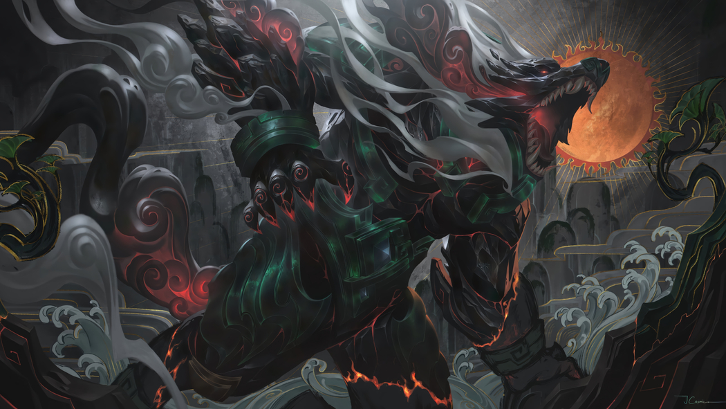 LOL英雄联盟山海绘卷沃里克4K高清游戏壁纸3840x2160免费下载