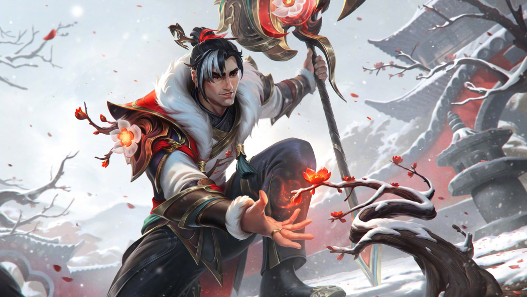 LOL英雄联盟踏雪寻梅杰斯 8K/4K高清游戏壁纸7680x4320免费下载