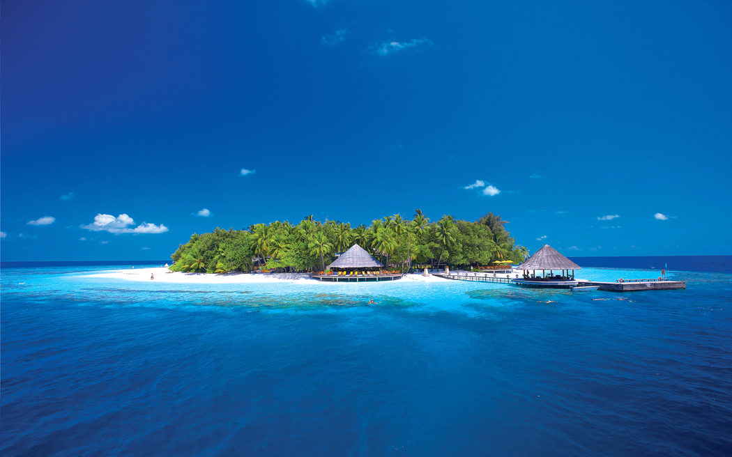 马尔代夫小岛风景 3200x2000高清车机壁纸横屏免费下载