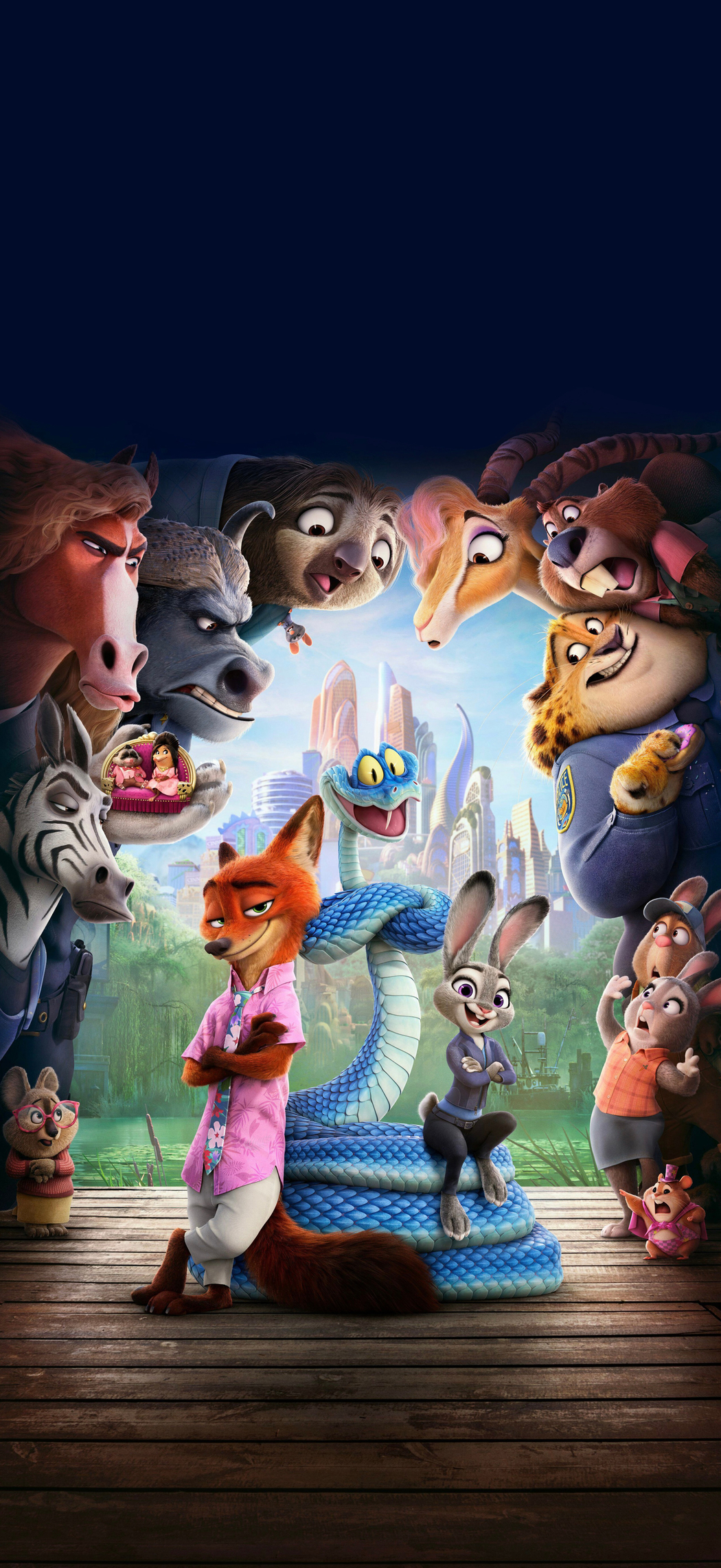 疯狂动物城角色大全 4K高清手机壁纸1767x3840免费下载