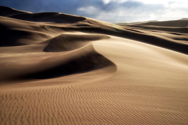 黄色波纹沙漠高清PNG透明背景摄影风景设计素材免费下载