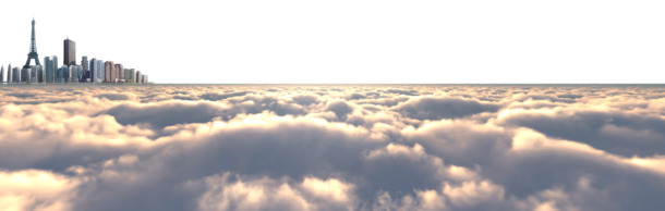 海市蜃楼空中城市高清PNG透明背景设计素材免费下载