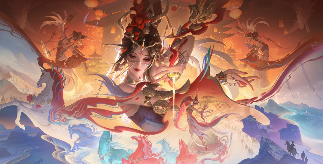 王者荣耀貂蝉神骥聚万邦4K高清游戏壁纸9303x4711免费下载 王者荣耀貂蝉神骥聚万邦4K高清游戏壁纸9303x4711免费下载