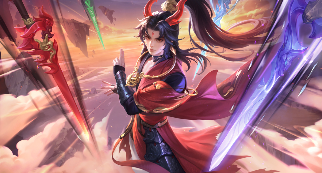 王者荣耀敖隐赤刃凌霄4K高清游戏壁纸4014x2160免费下载