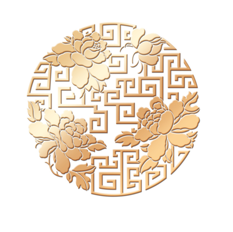 月饼包装底纹高清PNG透明装饰花纹设计素材免费下载