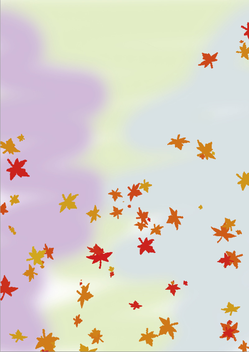 秋季落叶风飞高清PNG透明背景设计素材免费下载