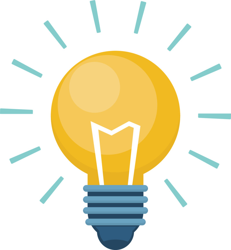 矢量图发光灯泡手绘卡通元素AI设计素材高清PNG透明免费下载