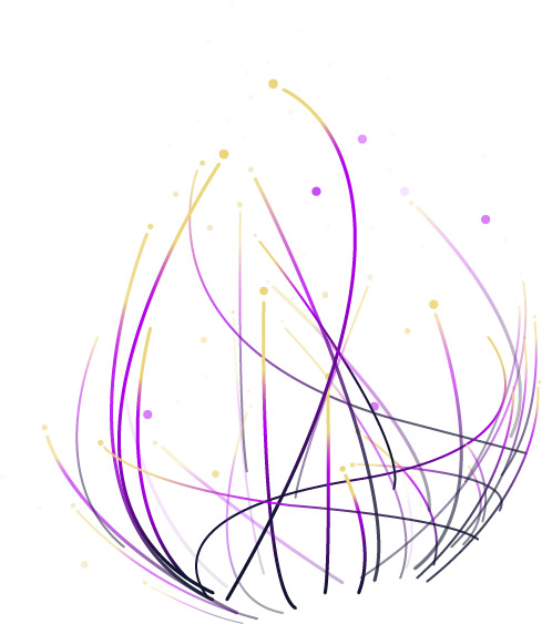 矢量动感科技线条与植物设计素材高清PNG透明图片免费下载