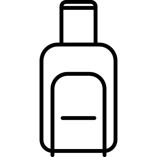 有轮子的手提箱图标高清PNG透明免扣设计素材免费下载