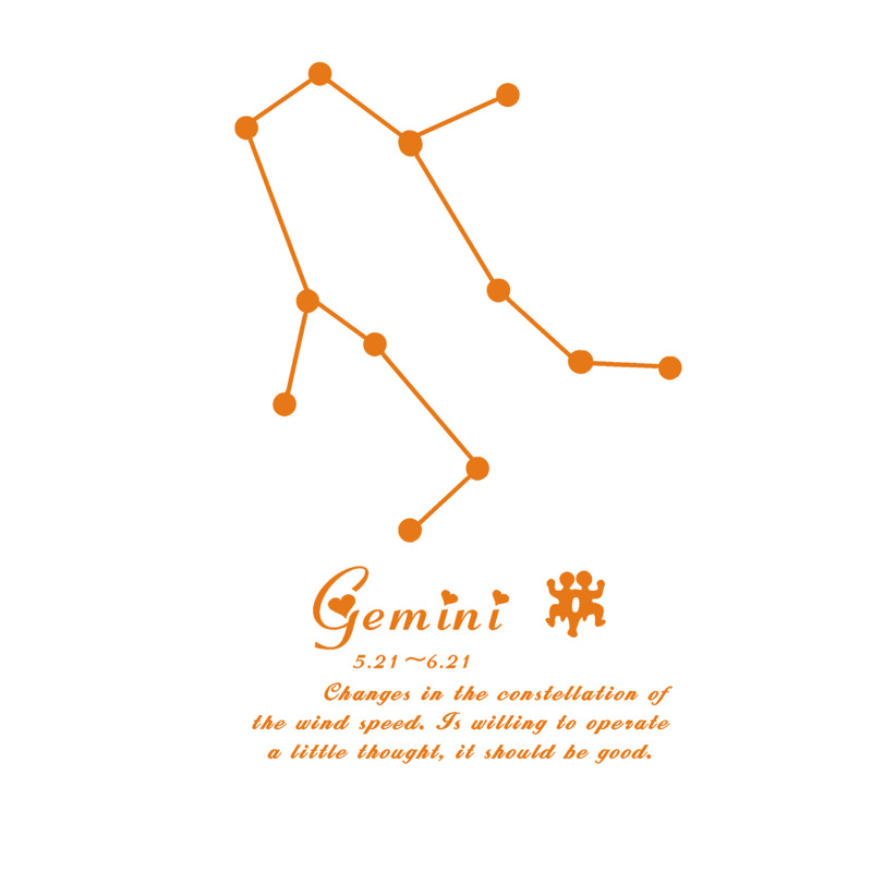 卡通橙色双鱼座高清PNG透明免扣设计素材免费下载