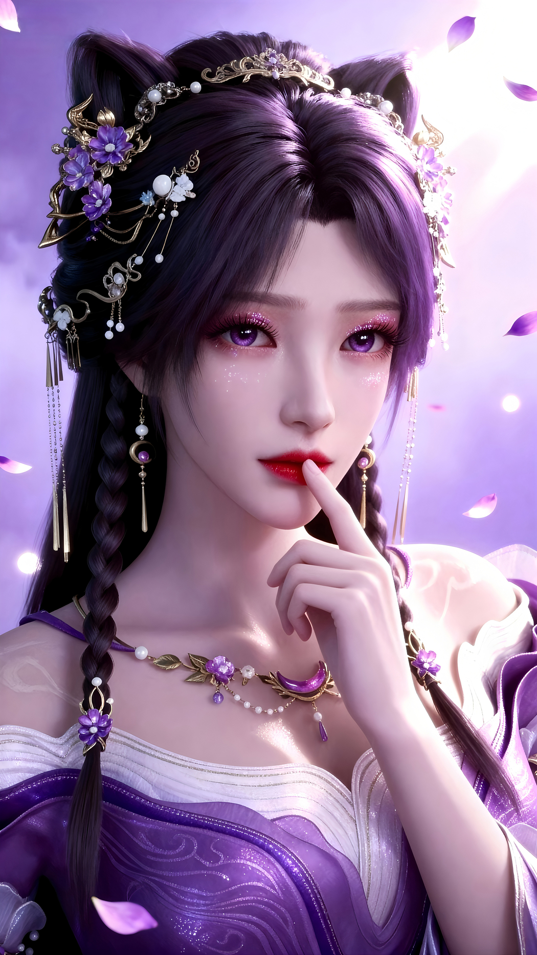 姬紫月4K高清手机壁纸2160x3840免费下载