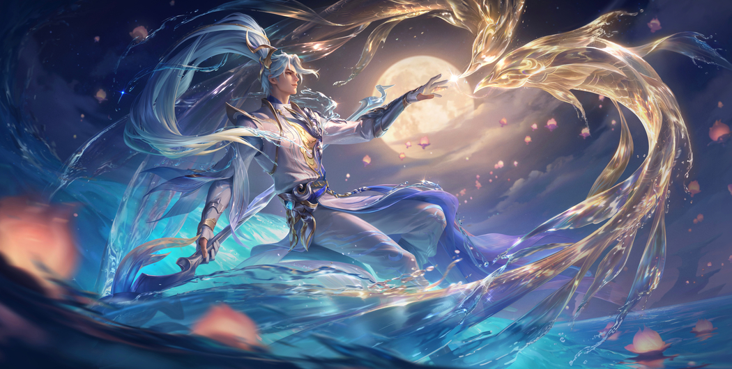 王者荣耀韩信踏浪归4K高清无水印游戏壁纸4280x2160免费下载 王者荣耀韩信踏浪归4K高清无水印游戏壁纸4280x2160免费下载