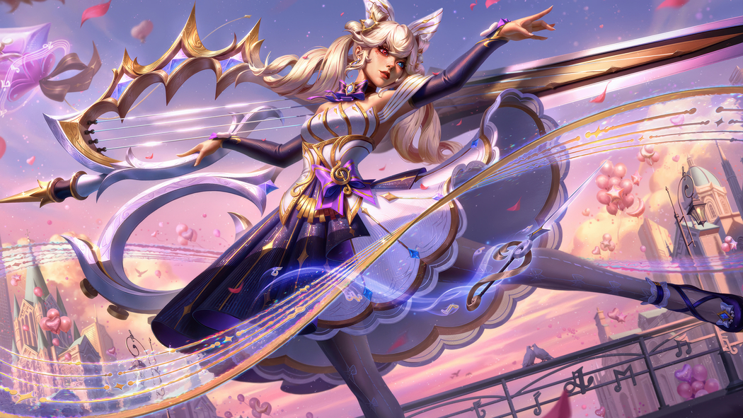 英雄联盟LOL告白气球格温4K高清游戏壁纸3840x2160免费下载