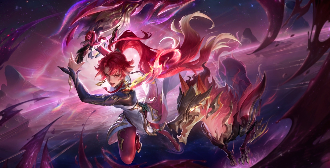 王者荣耀花木兰异界灵契8K高清8000x4072游戏壁纸免费下载