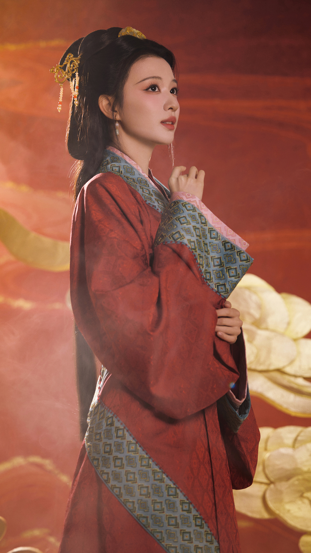 王楚然红色古装古风美女4K竖屏手机高清壁纸2160x3840免费下载 王楚然红色古装古风美女4K竖屏手机高清壁纸2160x3840免费下载