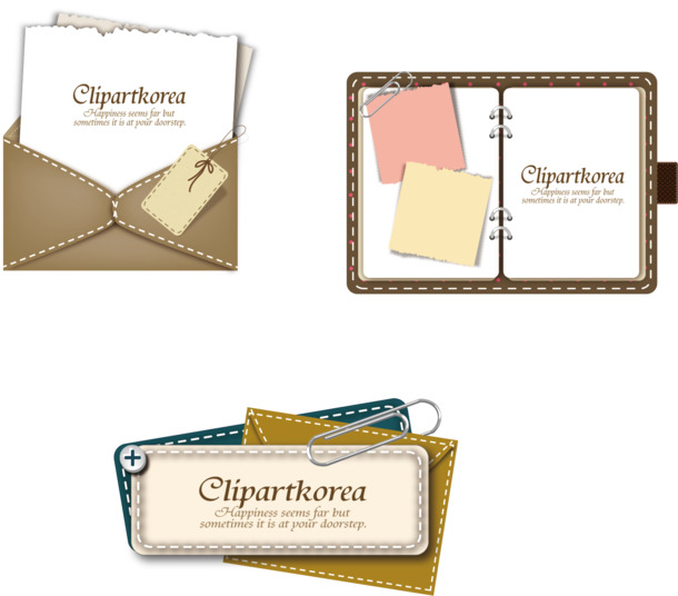 办公小物件高清PNG透明装饰边框设计素材免费下载