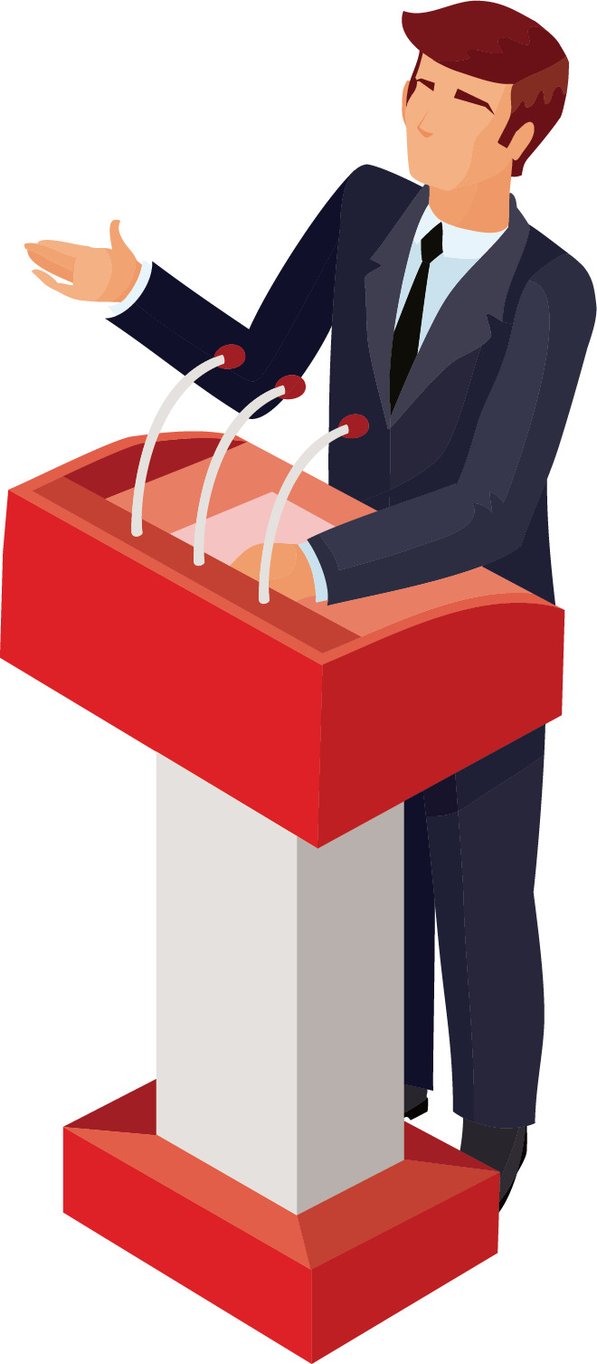 矢量图演讲男士高清PNG透明手绘卡通元素设计素材免费下载