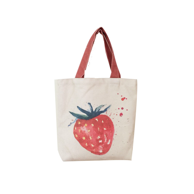 草莓图案袋子高清PNG透明装饰素材-生活用品设计免费下载