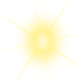 黄色卡通模糊光晕高清PNG透明装饰元素PPT素材免费下载