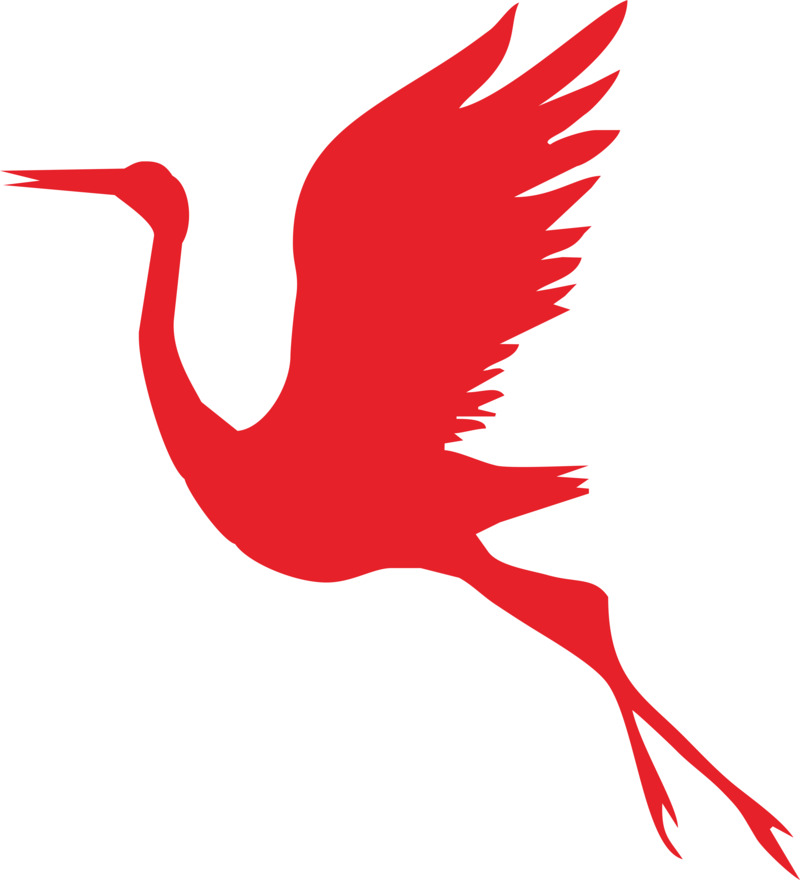 剪纸仙鹤元素高清PNG透明动植物动物设计素材免费下载