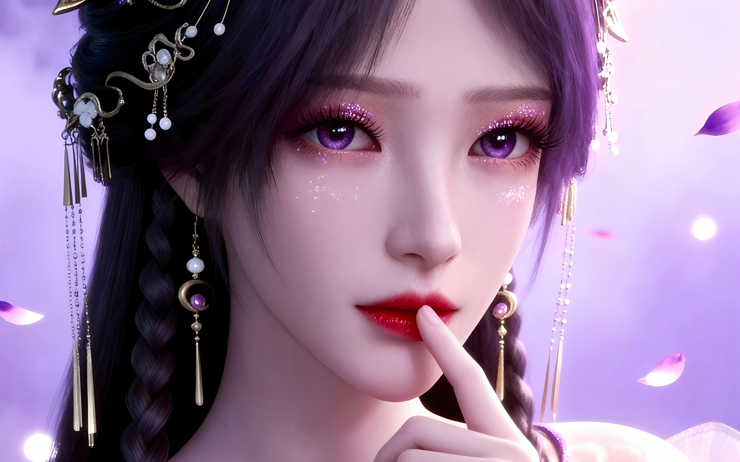 姬紫月车机4K高清壁纸3840x2400 免费下载 适配平板笔记本便携设备