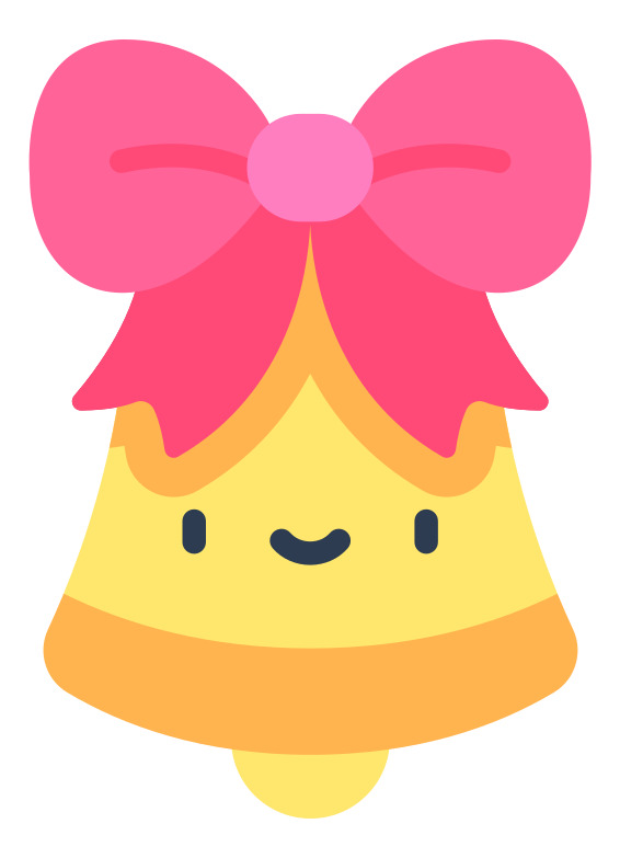 微笑黄色铃铛圣诞节高清PNG透明图片设计素材免费下载