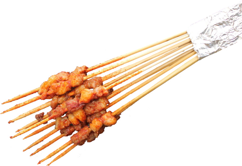 新疆风味羊肉串烧烤高清PNG透明图片设计素材免费下载