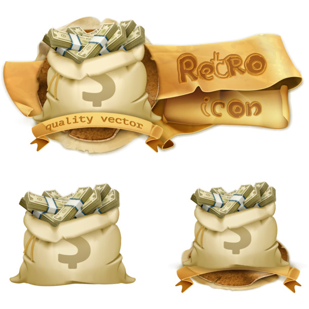 钱袋高清PNG透明图片-元旦春节元宵节日元素设计素材免费下载