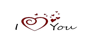 I love you艺术字高清PNG透明情人节设计素材免费下载