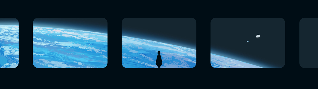 女孩站立窗边极简主义5120x1440带鱼屏动漫高清双屏壁纸免费下载