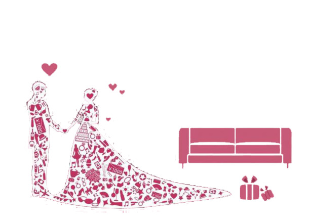 结婚啦高清PNG透明图片-情人节节日元素设计素材免费下载