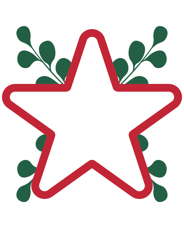 扁平五角星封面