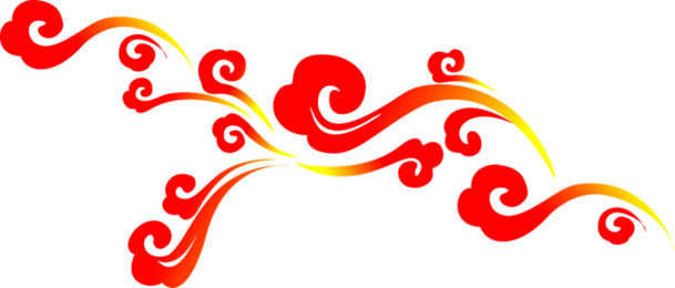 高清国庆节活动海报设计素材-渐变云彩PNG透明图片免费下载