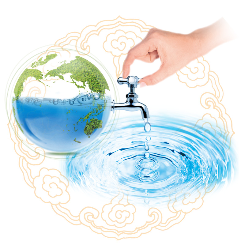 节约水资源公益海报设计素材-高清PNG透明图特效元素免费下载