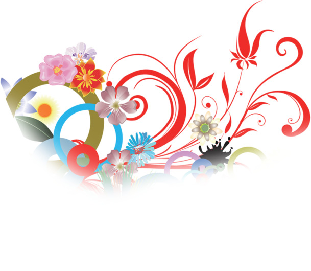 高清摄影国庆节手绘花朵PNG透明图片设计素材免费下载