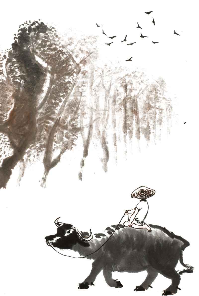 黑白清明节插画高清PNG透明图片-节日元素设计素材免费下载