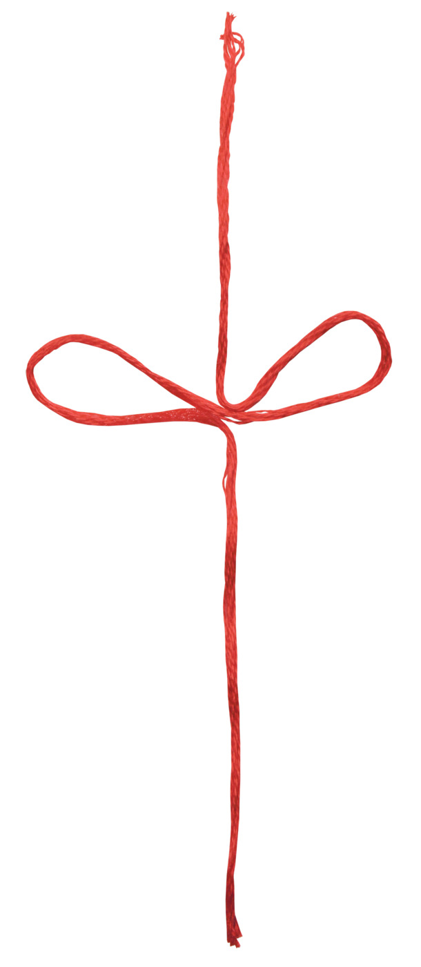 红色中国结绳子高清PNG透明图-元旦春节元宵节日设计素材免费下载