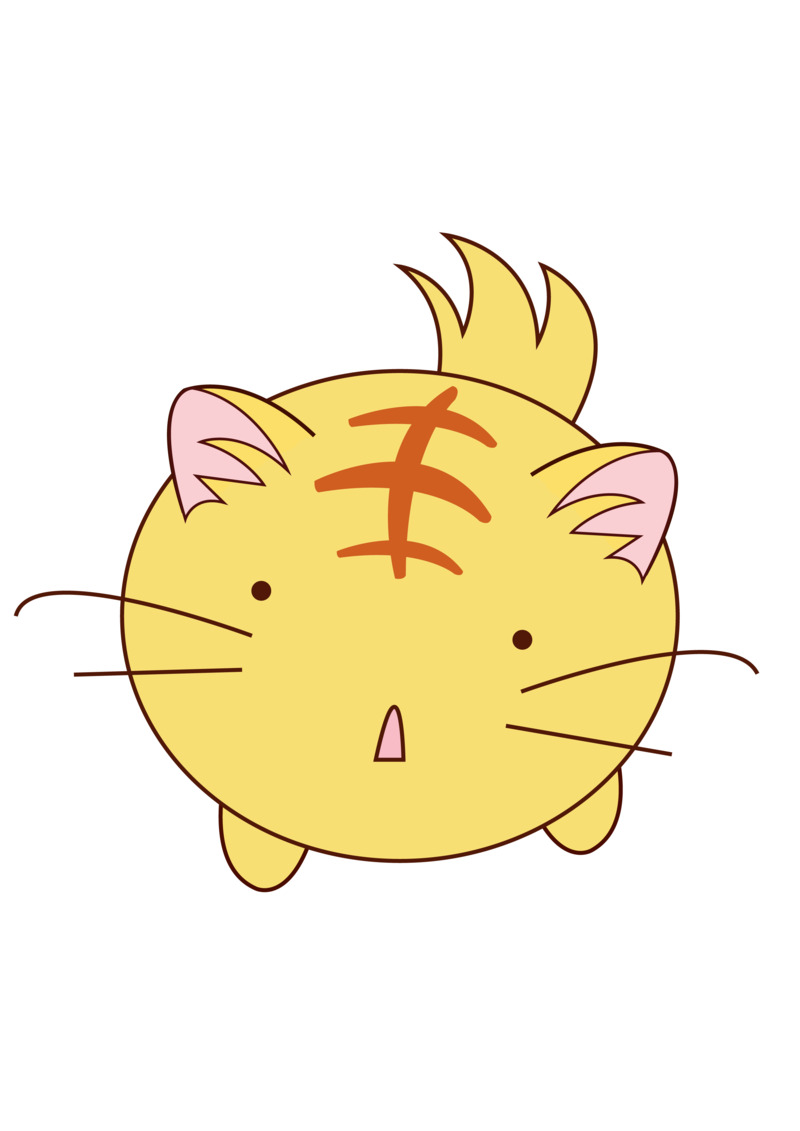 猛虎下山萌虎高清PNG透明动植物动物设计素材免费下载