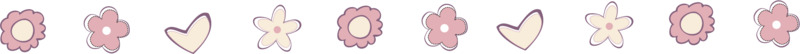 粉色花朵爱心分界线高清PNG透明装饰元素花纹设计素材免费下载