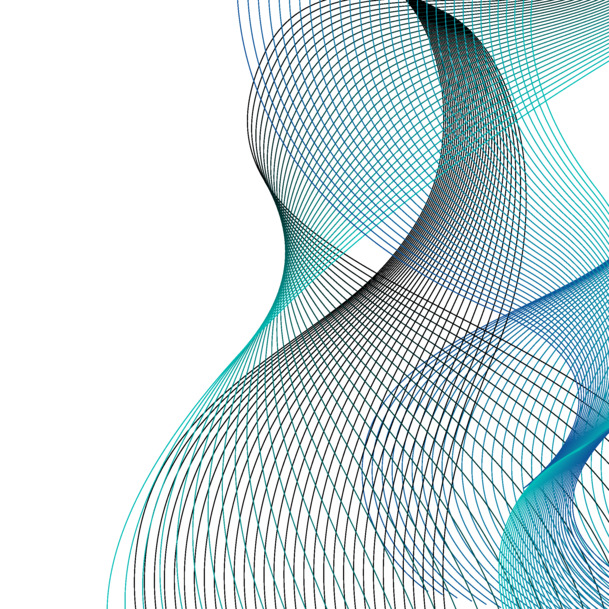 蓝色线条高清漂浮彩带PNG透明设计素材免费下载