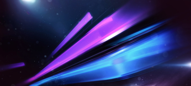 粉色蓝色放射抽象梦幻高清PNG透明宽屏背景设计素材免费下载