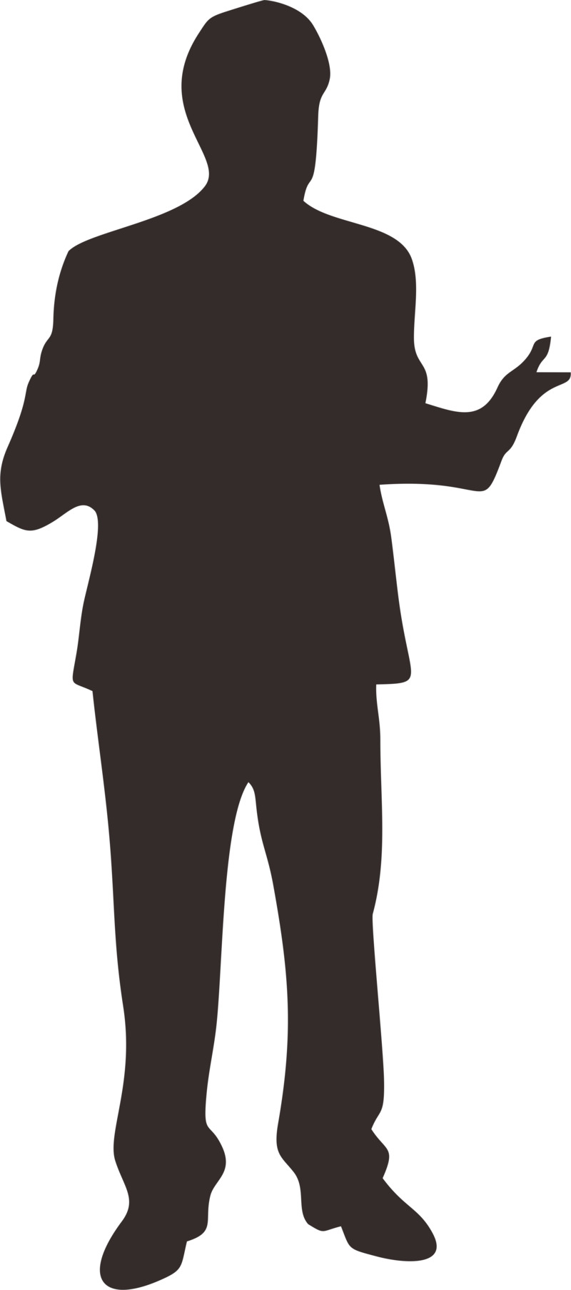 男人黑色剪影高清PNG透明免扣设计素材免费下载