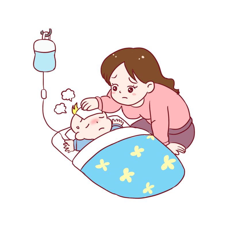 发烧输液打点滴高清PNG透明免扣设计素材免费下载